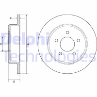 BG3739 DELPHI Гальмівний диск