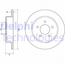 BG3739 DELPHI Гальмівний диск