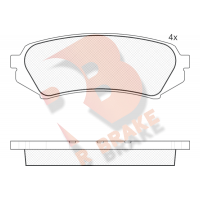 RB1734 R BRAKE Комплект гальмівних колодок дисковий гальм