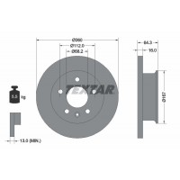92055900 TEXTAR Гальмівний диск