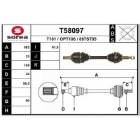 T58097 EAI Привідний вал