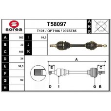 T58097 EAI Привідний вал