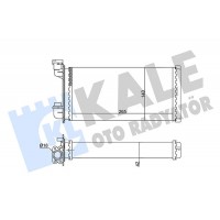 352040 KALE OTO RADYATÖR Теплообмінник обігрів салону