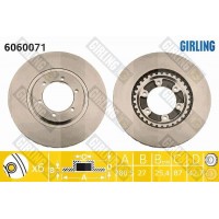 6060071 GIRLING Гальмівний диск