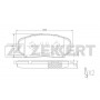 BS-1228 ZEKKERT Комплект гальмівних колодок дисковий гальм