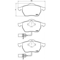 P 85 037 BREMBO Комплект гальмівних колодок дисковий гальм