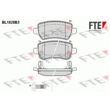 BL1828B3 FTE Комплект гальмівних колодок дисковий гальм