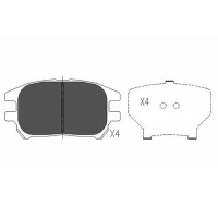 KBP-9092 KAVO PARTS Комплект гальмівних колодок дисковий гальм