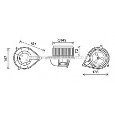 FT8427 AVA QUALITY COOLING Вентилятор салону