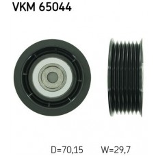VKM 65044 SKF Паразитный / ведущий ролик, Поліклиновий ремінь