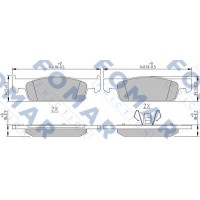 FO 250581 FOMAR Friction Комплект гальмівних колодок дисковий гальм