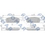 FO 250581 FOMAR Friction Комплект гальмівних колодок дисковий гальм