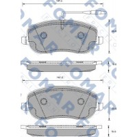 FO 912881 FOMAR Friction КомплеК т гальмівних колодок, дискове гальмо