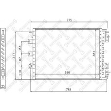 10-45082-SX STELLOX Конденсатор кондиціонера