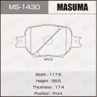 MS-1430 MASUMA Комплект гальмівних колодок