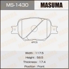 MS-1430 MASUMA Комплект гальмівних колодок