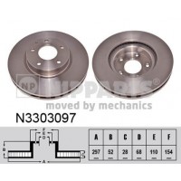 N3303097 NIPPARTS Гальмівний диск
