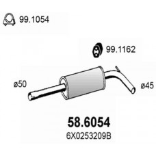 58.6054 ASSO Середній глушник вихлопних газів