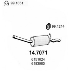 14.7071 ASSO Глушник вихлопних газів кінцевий