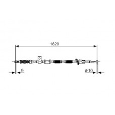1 987 477 894 BOSCH Тросик, cтояночный тормоз