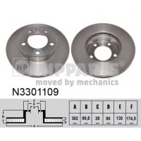 N3301109 NIPPARTS Гальмівний диск
