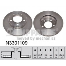 N3301109 NIPPARTS Гальмівний диск