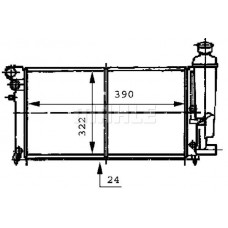 CR 469 000S MAHLE Радіатор охолодження двигуна