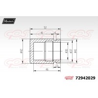 72942029 MAXTECH Поршень корпус скоби гальма
