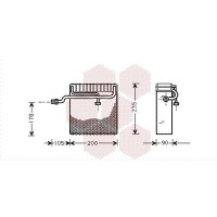 8100V036 VAN WEZEL Випарник кондиціонера