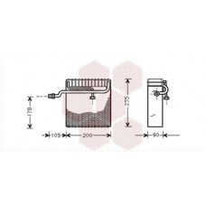 8100V036 VAN WEZEL Випарник кондиціонера