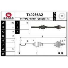 T49266A2 EAI Привідний вал