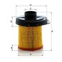 C 1468 MANN-FILTER Повітряний фільтр