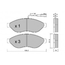 BPPE-1002 AISIN КомплеК т гальмівних колодок, дискове гальмо