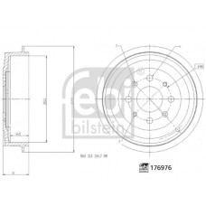 176976 FEBI BILSTEIN Гальмівний барабан