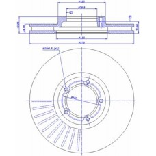 142.237 CAR Гальмівний диск