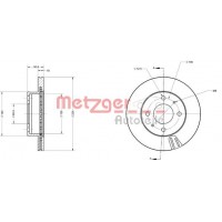 6110237 METZGER Гальмівний диск