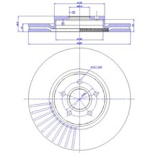 142.1259 CAR Гальмівний диск