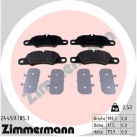 24459.185.1 ZIMMERMANN Комплект гальмівних колодок дисковий гальм