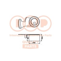 Натяжний ролик ремінь ГРМ IAP QUALITY PARTS 127-14070
