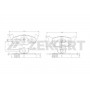 BS-1571 ZEKKERT Комплект гальмівних колодок дисковий гальм