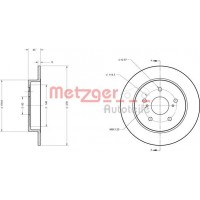 6110330 METZGER Гальмівний диск