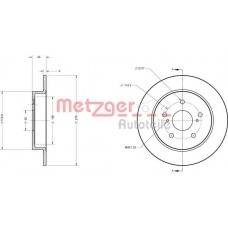 6110330 METZGER Гальмівний диск