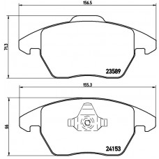 FK20299 KAISHIN Комплект гальмівних колодок дисковий гальм