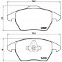 FK20299 KAISHIN Комплект гальмівних колодок дисковий гальм