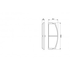 0986460741 BOSCH BOSCH ГАЛЬМІВНА КОЛОДКА