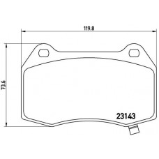 P 09 003 BREMBO Комплект гальмівних колодок дисковий гальм