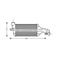 Интеркулер AVA QUALITY COOLING OLA4374