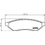 8DB 355 011-671 HELLA Комплект гальмівних колодок дисковий гальм