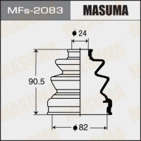 MFs-2083 MASUMA Комплект пыльника, Привідний вал