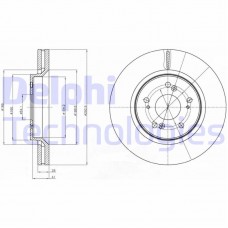 BG4250C DELPHI Гальмівний диск